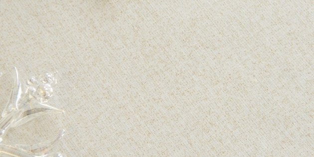 Nappe enduite ronde ou ovale Pailletée or