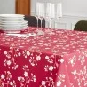 Wipe clean tablecloth Japanese Cherry Burgundy