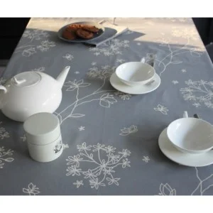 Tischdecke abwaschbar Astrancia Grau - Fleur de Soleil