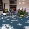 Tischdecke abwaschbar Rund oder Oval Tannenzapfen Grün - Fleur de Soleil