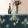 Tischdecke abwaschbar Rund oder Oval Tannenzapfen Grün - Fleur de Soleil
