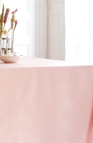 Tissu en coton enduit Rose pailleté or