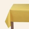 Tischdecke abwaschbar Rund oder Oval Einfarbige Gelb curry - Fleur de Soleil