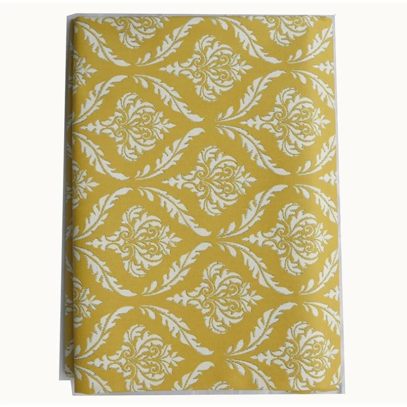 Nappe enduite ronde ou ovale Pompadour jaune