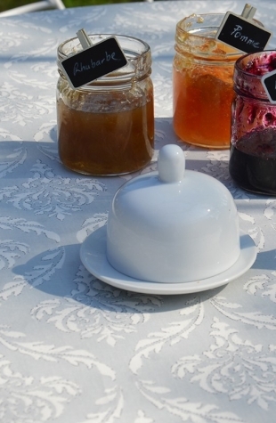 Tovaglia Antimacchia shabby grigio - Fleur de Soleil