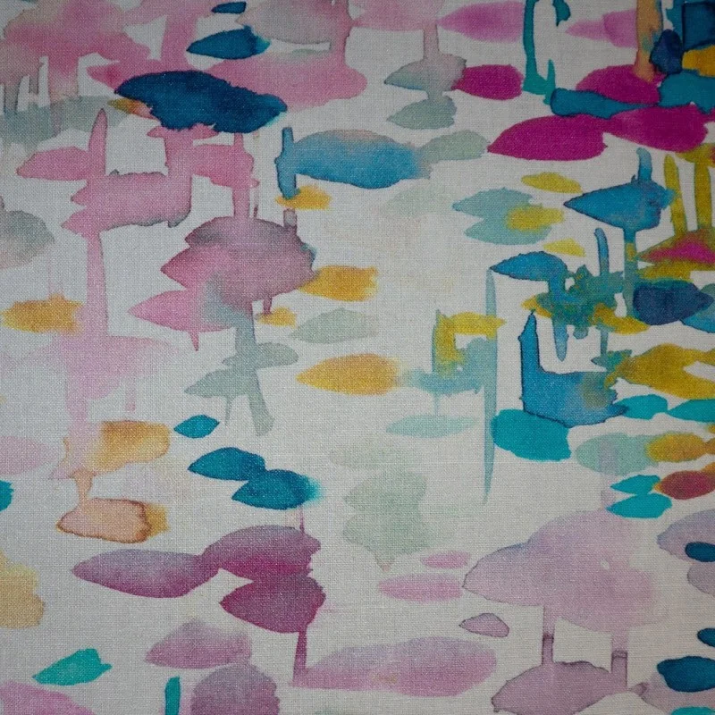 Wipe clean tablecloth turquoise reflection round or oval