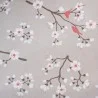 Wipe clean tablecloth JAPANESE CHERRY Coral pink