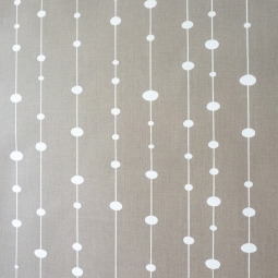 Tessuto in cotone spalmato di Taupe Pearl - Fleur de Soleil