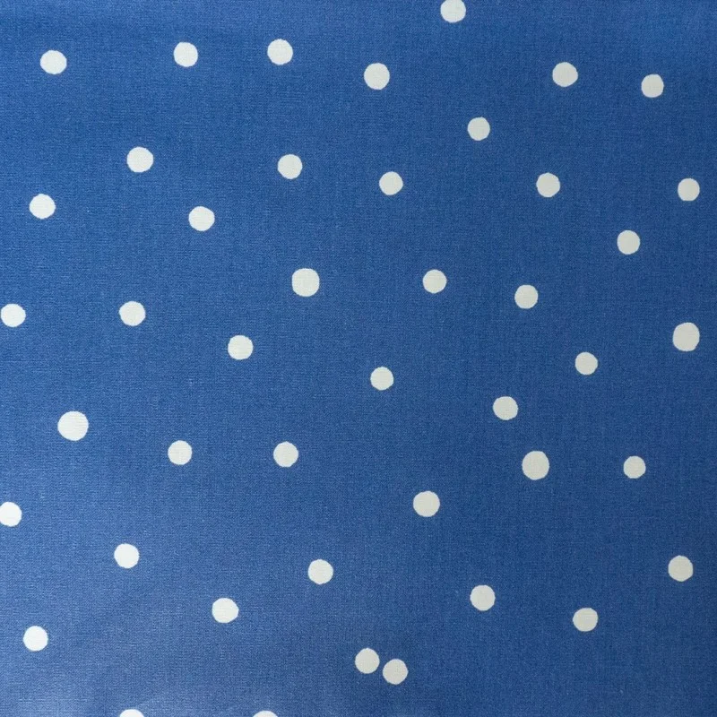 Tissu en coton enduit Confettis Bleu