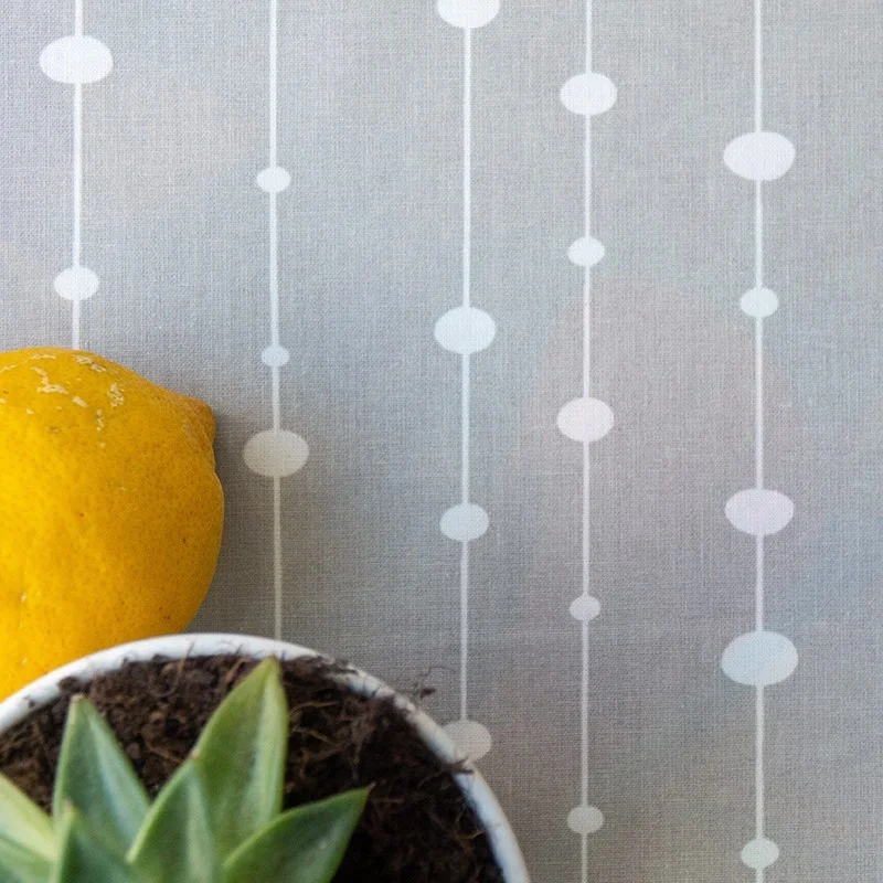  Nappe de table Perles grise Fleur de Soleil