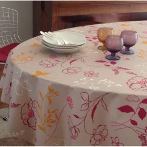 Tovaglia Antimacchia Camelia arancione - Fleur de Soleil