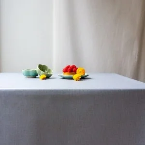 Nappe grise en coton enduit