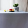 Wipe clean tablecloth Plain grey round or oval