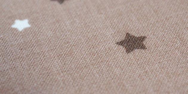 Tovaglia Antimacchia Rotonda o ovale Stelle taupe - Fleur de Soleil