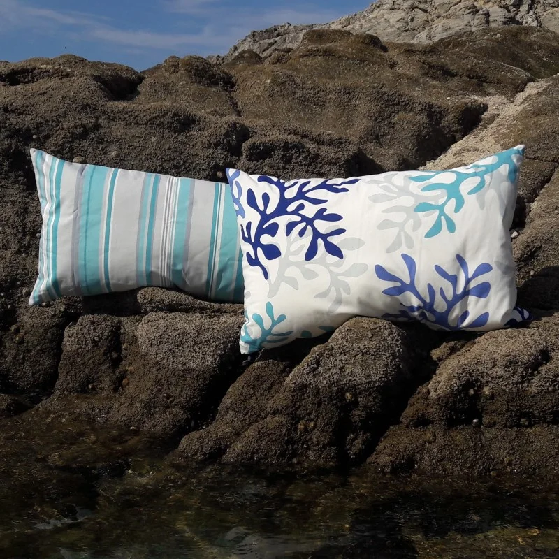 Cuscino in corallo blu