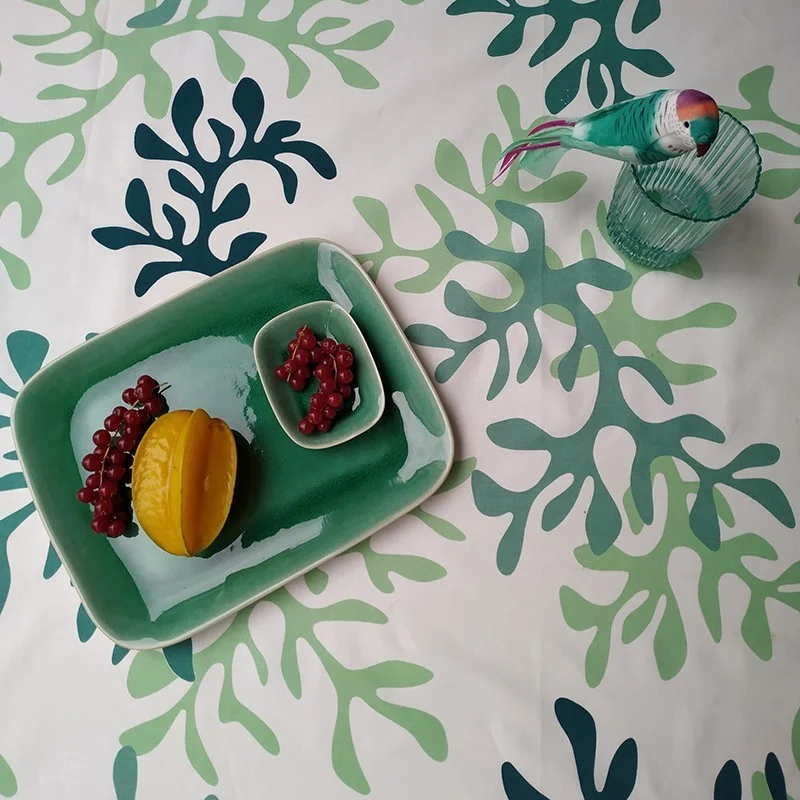 Nappe enduite Corail vert