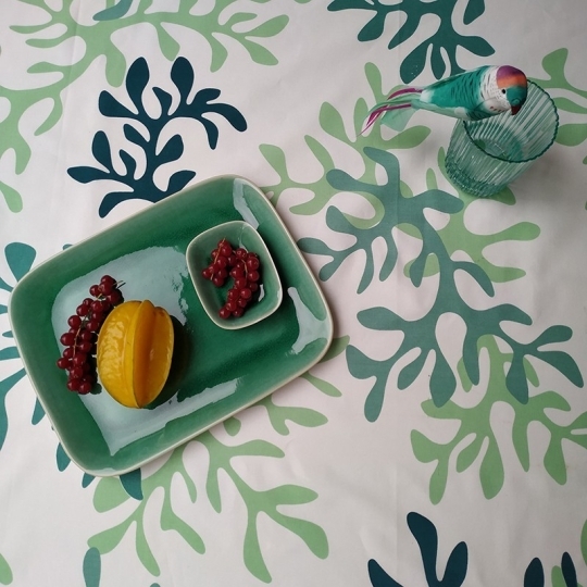 Nappe enduite Corail vert