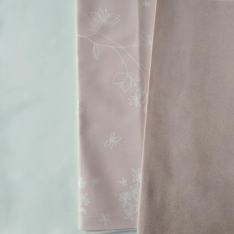 Coupons Blanc unie / Astrance rose / Taupe unie