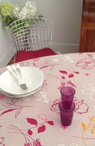  Nappe enduite Camélia orange Fleur de Soleil