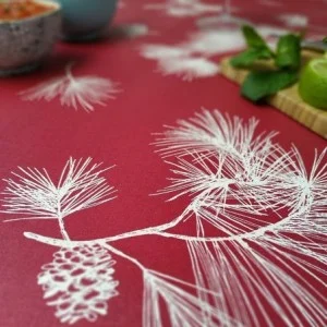 Nappe enduite Pin rouge