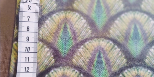 Beschichtete Baumwolle meterwarm Astrancia grau