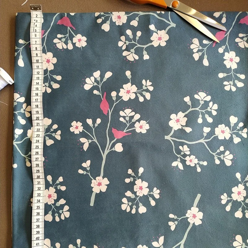 Beschichtete Baumwolle meterwarm Astrancia grau