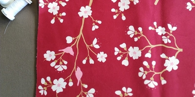 Tissus en velours cerisier rouge