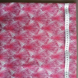 Tissus en velours plumes rouge