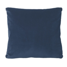 Coussin velours côtelé jaune curry