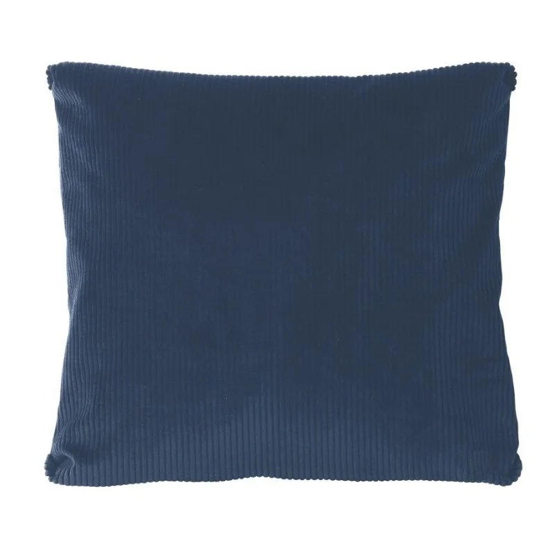 Coussin velours côtelé jaune curry