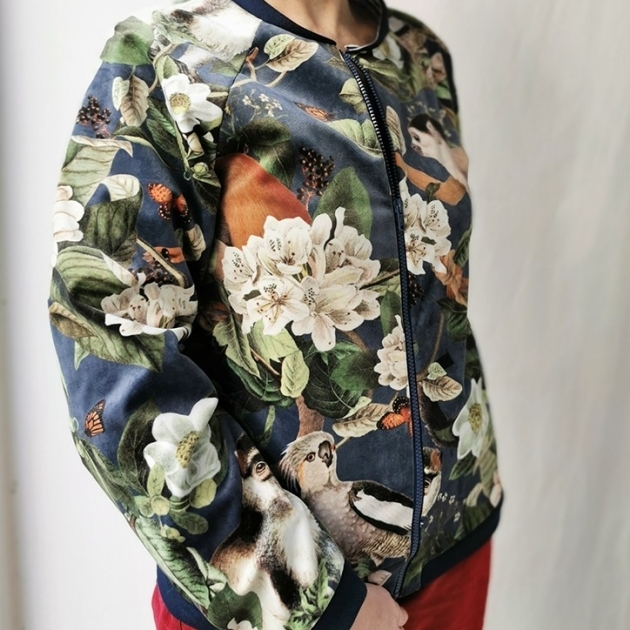 Patron blouson velours