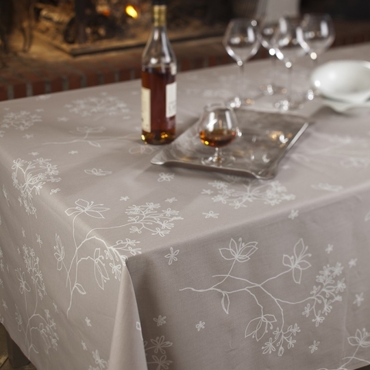 nappe shabby chic enduite fleurs beiges