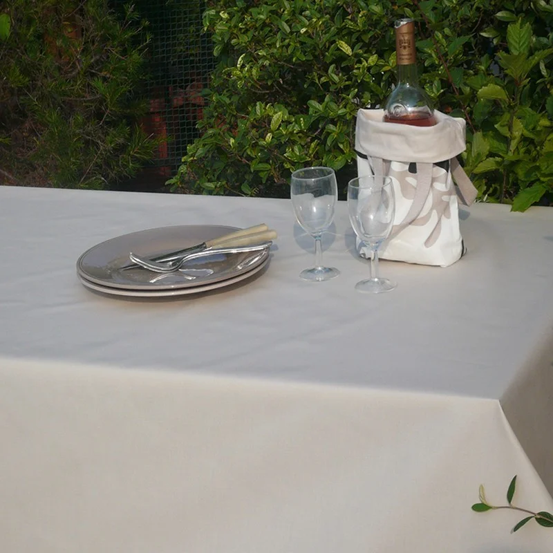 WIPEABLE TABLECLOTH PLAIN SAND FLEUR DE SOLEIL