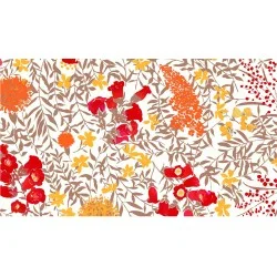 Table runner Mimose red
