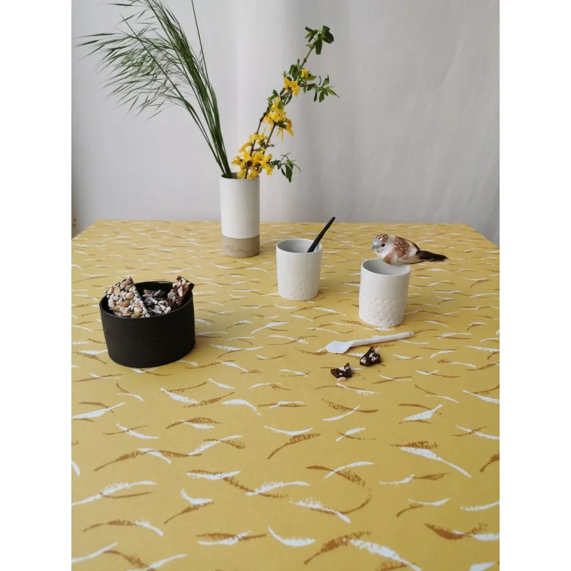 Tovaglia Antimacchia Onde Gialle - Fleur de Soleil