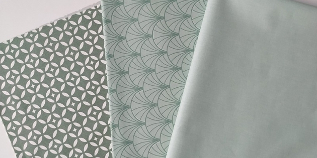 Wax Tischdecke Papyrus Pastell Mint Grün - Fleur de Soleil