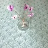 Wachstischdecke Rund oder Oval PAPYRUS PASTELL MINT GRÜN - Fleur de Soleil