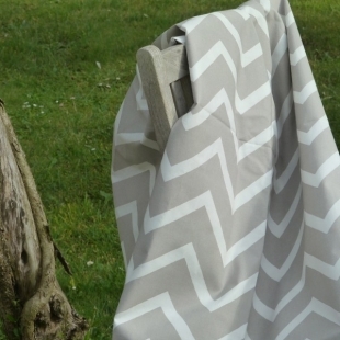 Tovaglia Antimacchia Chevron beige - Fleur de Soleil