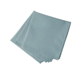 4 serviettes Uni turquoise pastel