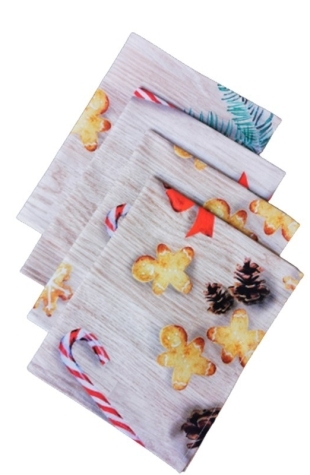 4 serviettes Noël