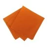 4 serviettes Uni orange