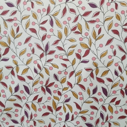 Wipe clean fabric Lime purple