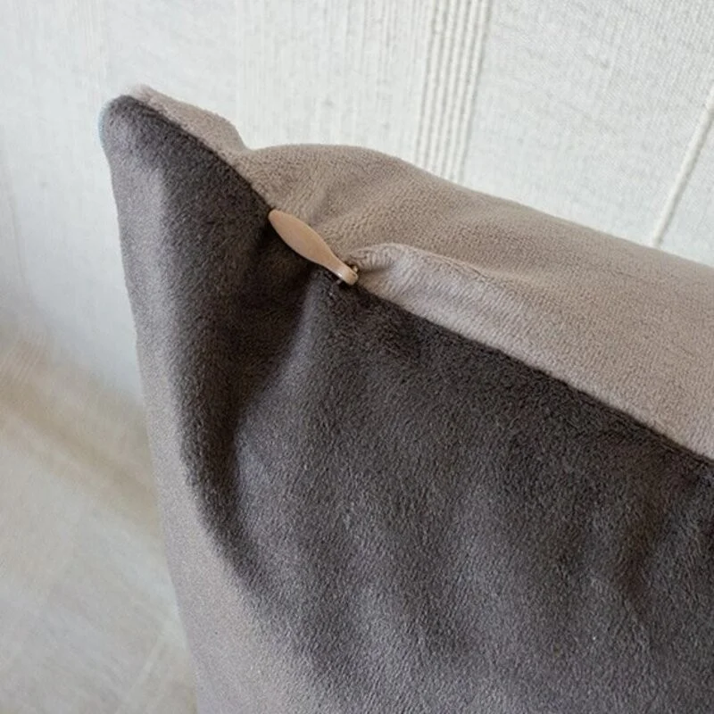 Cuscino in velluto di piuma verde