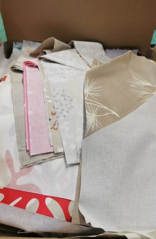 Chutes de tissus enduits