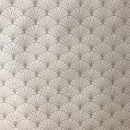 TESSUTO IMPERMEABILE AL METRO Papyrus nacre - Fleur de Soleil