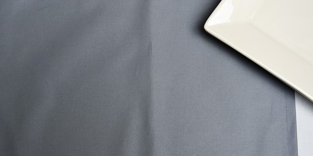 FLEUR DE SOLEIL WIPE CLEAN PLACEMATS PLAIN GREY