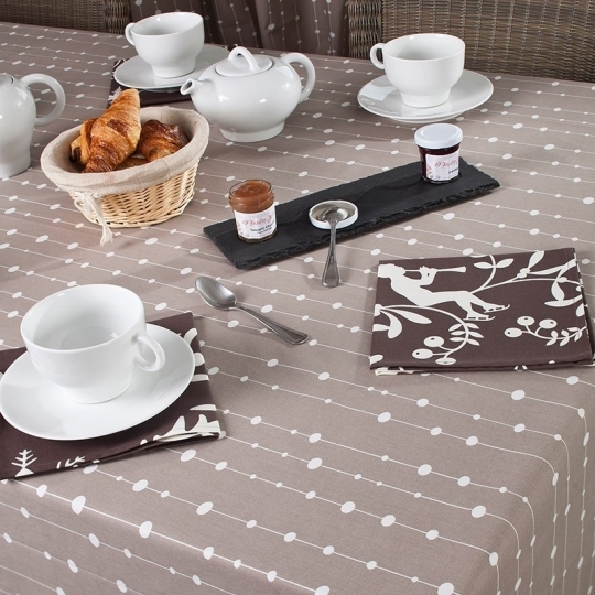Set de table Perle taupe