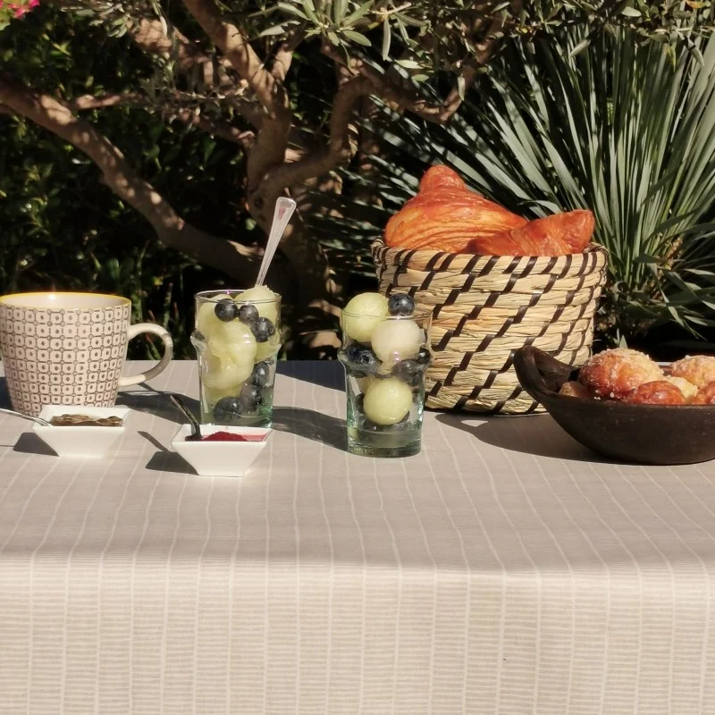 Tovaglia giapponese beige Bambù antimacchia