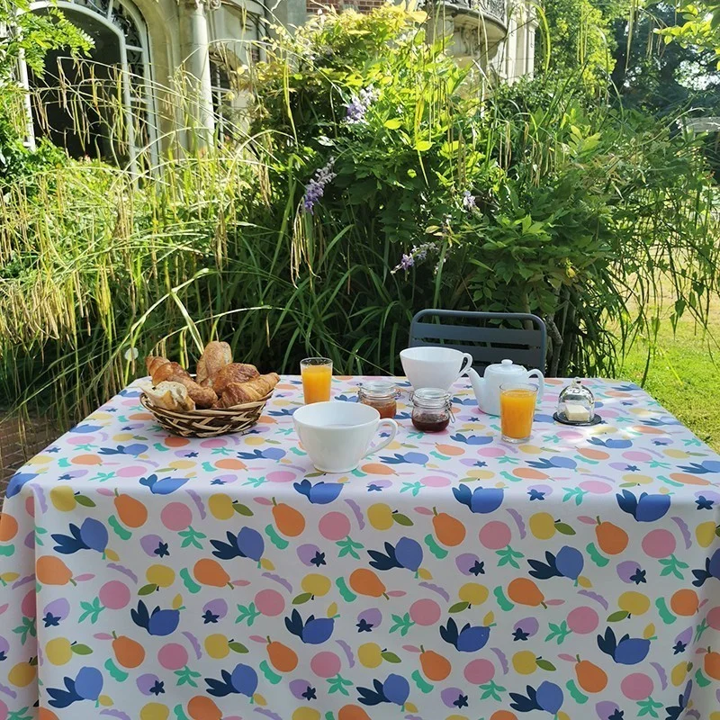 Nappe enduite ronde ou ovale Fruits vitaminés