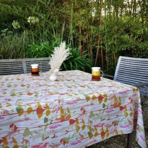 Nappe enduite ronde ou ovale Champêtre rose